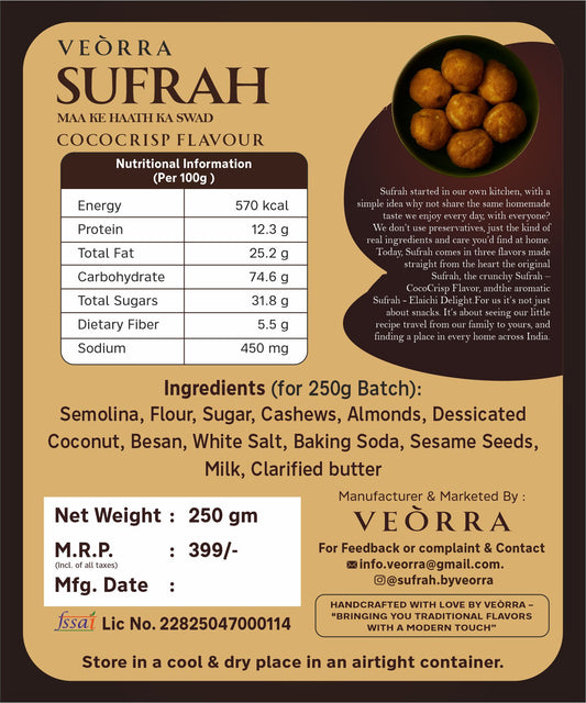 SUFRAH – CocoCrisp Delight | 250 g